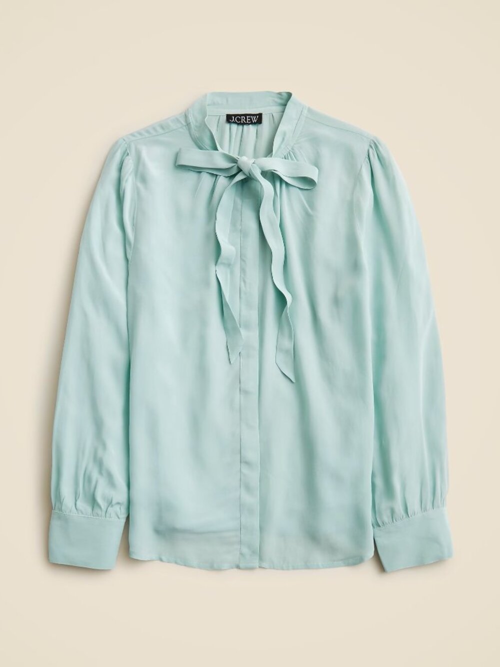 J. Crew Tie Neck Crepe de Chine Top 4 NWT
